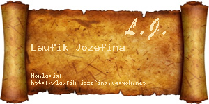 Laufik Jozefina névjegykártya